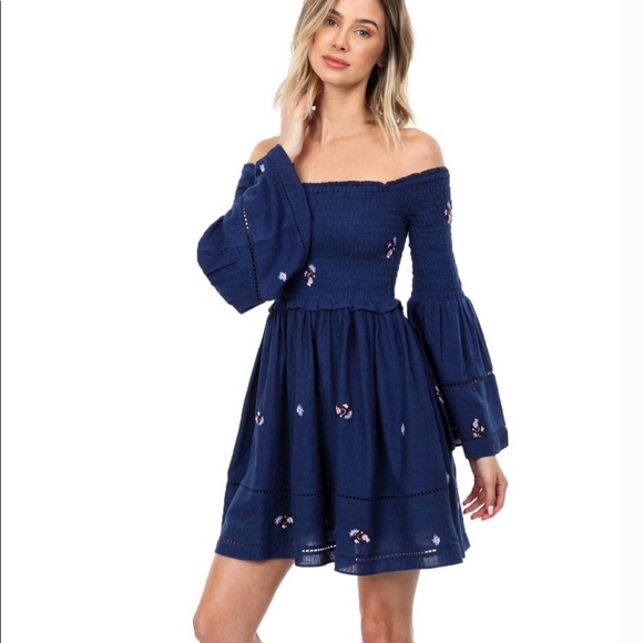 NWT Free People Counting Daisies Embroidered Dress - Picture 3 of 8